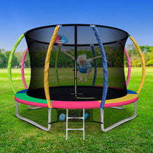 Everfit 10FT Trampoline for Kids w/ Ladder Enclosure Safety Net Rebounder Colors - Santas Workshop Direct 