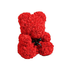 Teddy Rose Soap Flowers Valentines Day / Mothers Day 40 cm with light Santas Workshop Direct