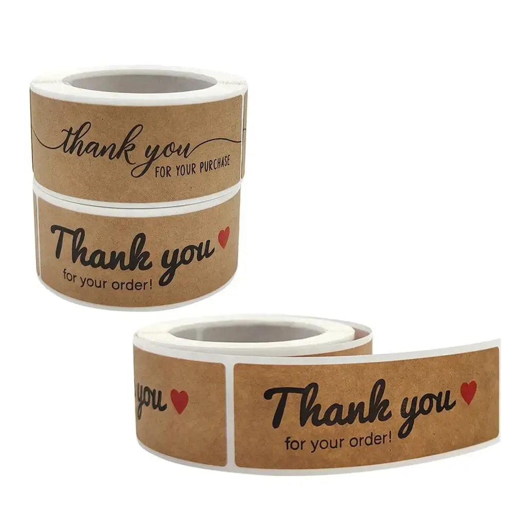 Thank you stickers x24 pcs Santas Workshop Direct