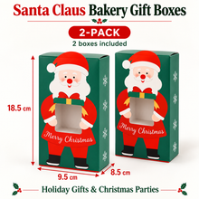 Christmas Bakery Gift Box (3PC) – Festive Cookie, Candy & Fudge Box for Holiday Treats, Cupcakes, Chocolates & Christmas Gifts