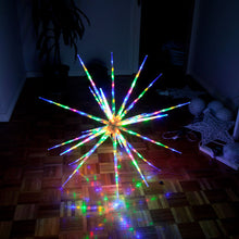 Samland 160 Led Blast Ice Star Ball Christmas Light Decoration Multi Colour Rgby - Santas Workshop Direct 