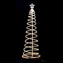 Samland Led 185cm Spiral Rope Light Christmas Tree Star Motif Warm White - Santas Workshop Direct 