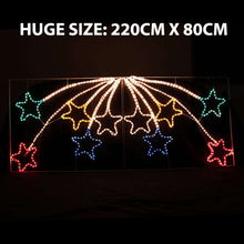 Samland Led Animated 10 Stars Motif Rope Light for Christmas 2.2m - Santas Workshop Direct 