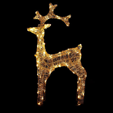 Samland Large Led Stag Reindeer for Christmas Decoration 110cm Height - Santas Workshop Direct 