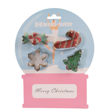 Bread and Butter Cookie Cutter - Snowglobe, Card, Tree, Candy Cane - 4 Pack - Santas Workshop Direct 