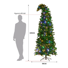 Christabelle Bad Santa 2.3m Curved Multicolour Pre-Lit Christmas Tree with 1240 Tips - Santas Workshop Direct 