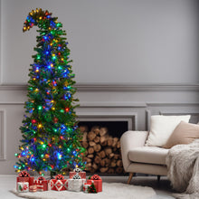 Christabelle Bad Santa 2.3m Curved Multicolour Pre-Lit Christmas Tree with 1240 Tips - Santas Workshop Direct 