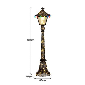 Christabelle Christmas Lamp Post Display 183cm With Lights - Santas Workshop Direct 