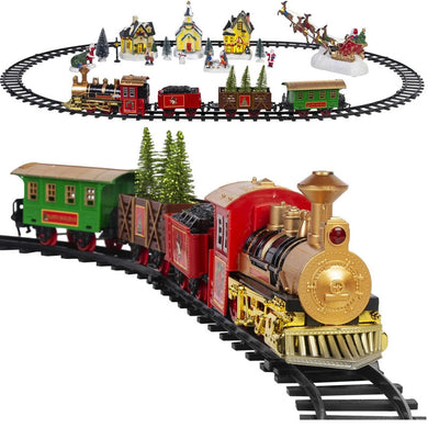 NNEOBA Christmas Village Train Set - Santas Workshop Direct 