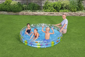 1.83m x H33cm Deep Dive 3-Ring Inflatable Play Pool - Santas Workshop Direct 