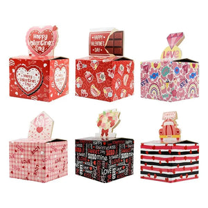 Valentines  days celebration pop up pull out money 3D card Santas Workshop Direct