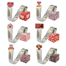 Valentines  days celebration pop up pull out money 3D card Santas Workshop Direct