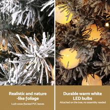 Christmas Tree 1.2M Potted Snowy Xmas Tree - Santas Workshop Direct 