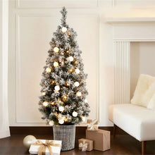Christmas Tree 1.2M Potted Snowy Xmas Tree - Santas Workshop Direct 