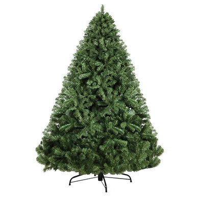 Christmas Tree 2.4M Xmas Tree Decorations Green 1500 Tips - Santas Workshop Direct 