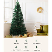 Jingle Jollys 1.8m Christmas Tree Optic Fibre LED Xmas tree Warm White - Santas Workshop Direct 