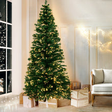 Jingle Jollys 1.8m Christmas Tree Optic Fibre LED Xmas tree Warm White - Santas Workshop Direct 