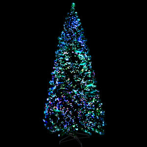 Jingle Jollys 1.8m Christmas Tree Optic Fibre LED Xmas tree Warm White - Santas Workshop Direct 