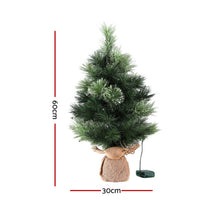 Christmas Tree 60CM Mini Tabletop 8 Light Modes Timer Xmas Tree - Santas Workshop Direct 