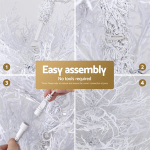 1.8M LED Christmas Tree 8 Modes Adjustable Multi Color Light Snowy