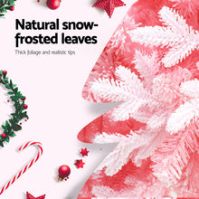 Christmas Tree 1.8m Pink Xmas Tree Snowy Party Decor 810 Tips - Santas Workshop Direct 
