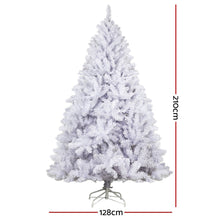 Jingle Jollys Christmas Tree 2.1m 1000 White Tips Xmas Tree Decorations - Santas Workshop Direct 