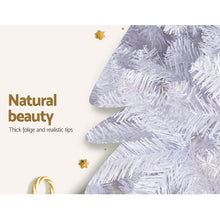 Jingle Jollys Christmas Tree 2.1m 1000 White Tips Xmas Tree Decorations - Santas Workshop Direct 