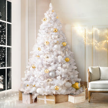 Jingle Jollys Christmas Tree 2.1m 1000 White Tips Xmas Tree Decorations - Santas Workshop Direct 