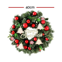 Christmas Wreath 40CM Xmas Garland Baubles Ornaments Party Decor - Santas Workshop Direct 