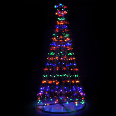 2.1M Christmas Tree 264 LED Solar Jingle Jollys - Santas Workshop Direct 