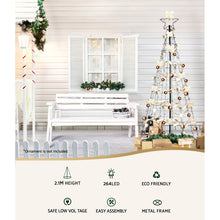2.1M Christmas Tree 264 LED Solar Jingle Jollys - Santas Workshop Direct 