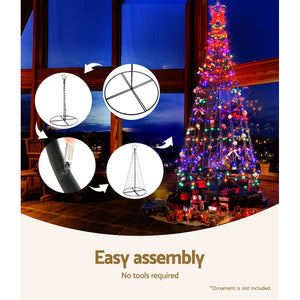 2.1M Christmas Tree 264 LED Solar Jingle Jollys - Santas Workshop Direct 