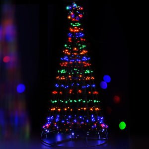 2.1M Christmas Tree 264 LED Solar Jingle Jollys - Santas Workshop Direct 