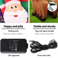 Jingle Jollys Christmas Inflatable Santa Sleigh 2.2M Illuminated Decorations - Santas Workshop Direct 