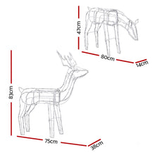 2 PCS Christmas Lights Reindeers 200 LED Decorations Jingle Jollys - Santas Workshop Direct 