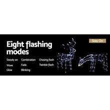 2 PCS Christmas Lights Reindeers 200 LED Decorations Jingle Jollys - Santas Workshop Direct 