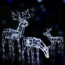 3 PCS Christmas Lights Reindeers 250 LED Decorations Jingle Jollys - Santas Workshop Direct 
