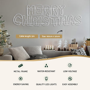 1.6M Christmas Lights Motif 360 LED Rope Light Outdoor Decoration Jingle Jollys - Santas Workshop Direct 