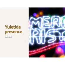0.96M Christmas Lights Merry Christmas 288 LED Decorations Jingle Jollys - Santas Workshop Direct 