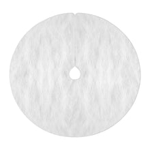 Christmas Tree Skirt 120cm Plush Xmas Fluffy Ornaments Decor White - Santas Workshop Direct 