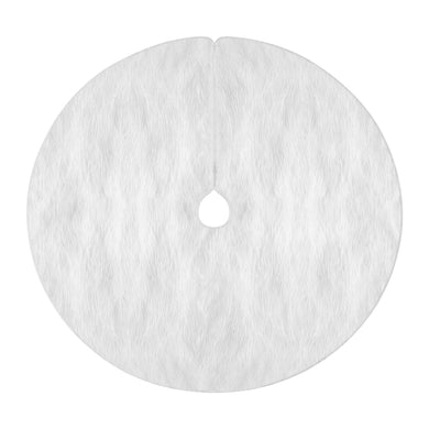 Christmas Tree Skirt 120cm Plush Xmas Fluffy Ornaments Decor White - Santas Workshop Direct 