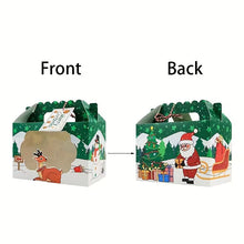8/16pcs Set, Christmas Hand-Held Window Candy Packaging Gift Box, Kraft Paper Candy Box, Santa Claus Gift Box, Snowman Gift Box, Party Gifts, New Year Decorations, Christmas Decorations, Party Decorations, Party Supplies