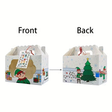 8/16pcs Set, Christmas Hand-Held Window Candy Packaging Gift Box, Kraft Paper Candy Box, Santa Claus Gift Box, Snowman Gift Box, Party Gifts, New Year Decorations, Christmas Decorations, Party Decorations, Party Supplies