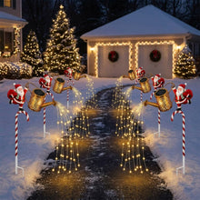 PRE ORDER 1 set Santa Claus Candy Cane Rose Water Kettle & Sprinkler Light