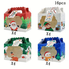 8/16pcs Set, Christmas Hand-Held Window Candy Packaging Gift Box, Kraft Paper Candy Box, Santa Claus Gift Box, Snowman Gift Box, Party Gifts, New Year Decorations, Christmas Decorations, Party Decorations, Party Supplies
