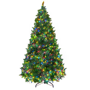 Jingle Jollys Christmas Tree 2.1m Xmas Tree Decoration 8 Light Mode Multi Colour - Santas Workshop Direct 