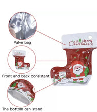 Green medium Christmas plastic stocking candy /cookie Bags x 10pcs Santas Workshop Direct