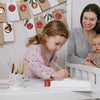 Set of 6 Rolls of 2.5cm Round Self-Adhesive Holiday Labels Featuring 44 Festive Designs for Wrapping, Envelopes, Bags, And Card Crafts (3000 stickers)