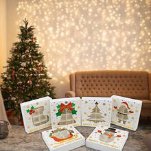 12pcs Christmas Gift Boxes with insert Xmas Gift Box with window Gift Wrap Box for Eve Holiday Presents Wrapping, Halloween
