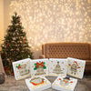 12pcs Christmas Gift Boxes with insert Xmas Gift Box with window Gift Wrap Box for Eve Holiday Presents Wrapping, Halloween